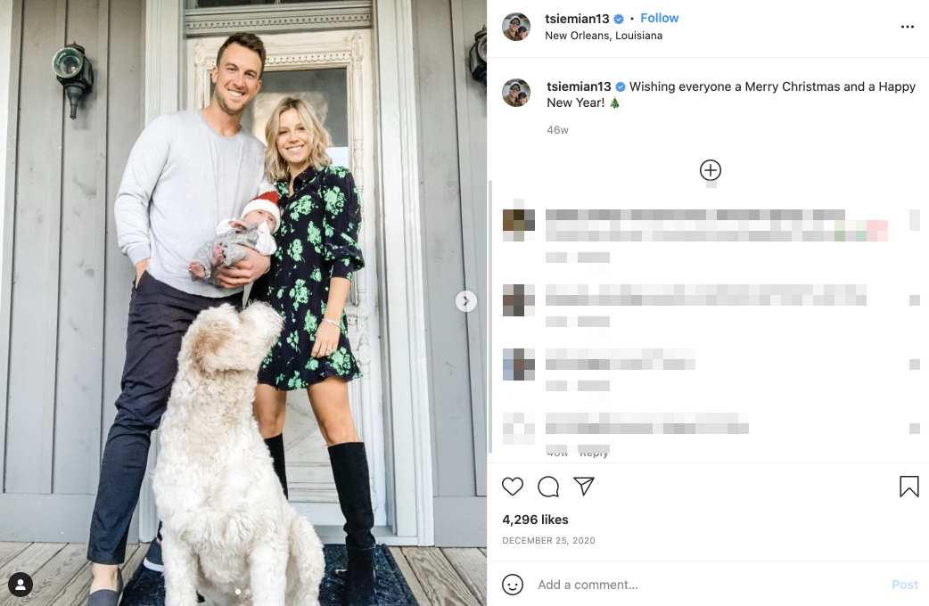 Trevor Siemian's wife Bo Siemian - PlayerWives.com